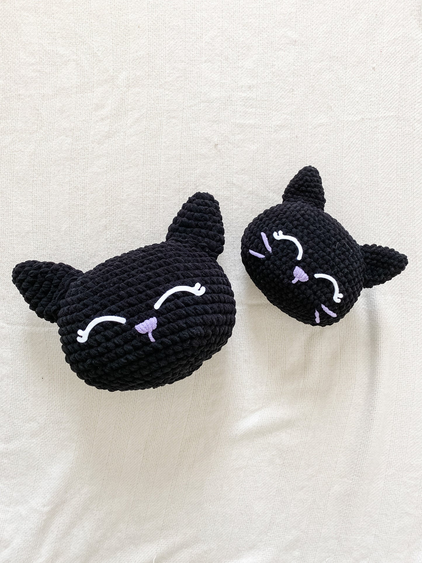 Black Cat Pillow Crochet Pattern