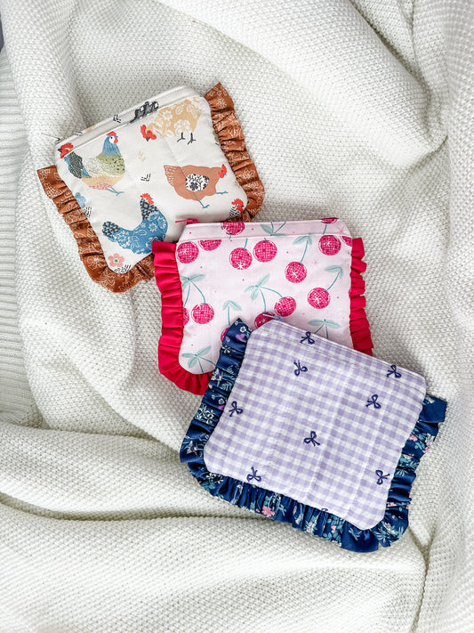 Ruffle Pouches