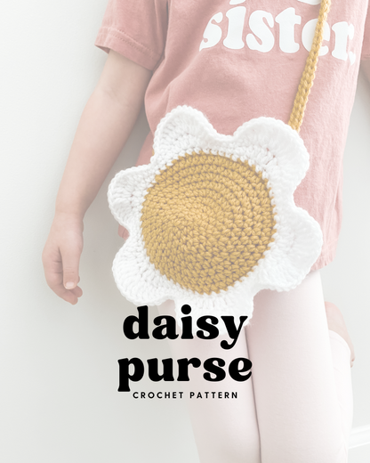 Daisy Kids Purse Crochet Pattern