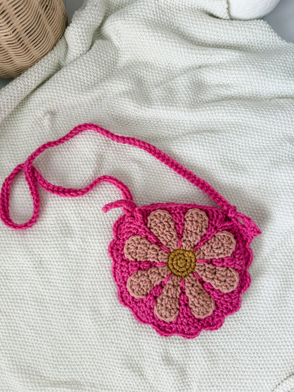 Pink Flower Purse