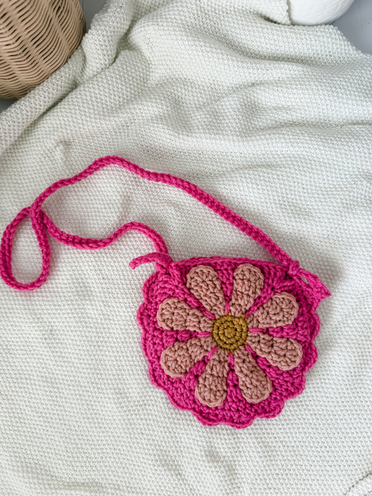 Pink Flower Purse