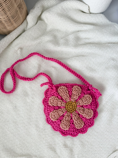 Pink Flower Purse