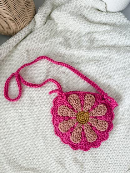 Pink Flower Purse