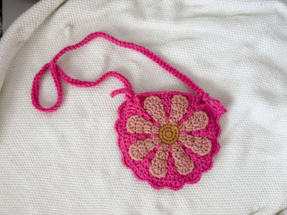 Pink Flower Purse