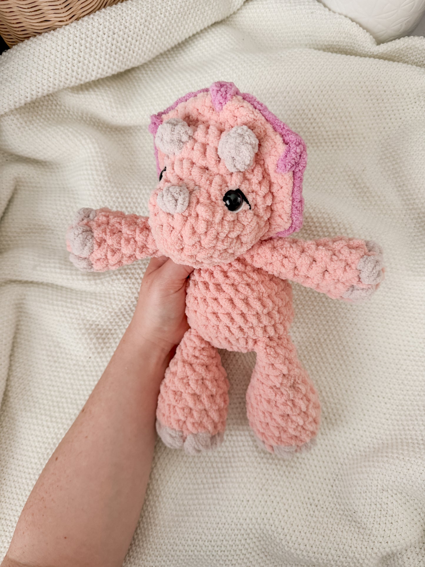 Mini Triceratops Stuffed Animal