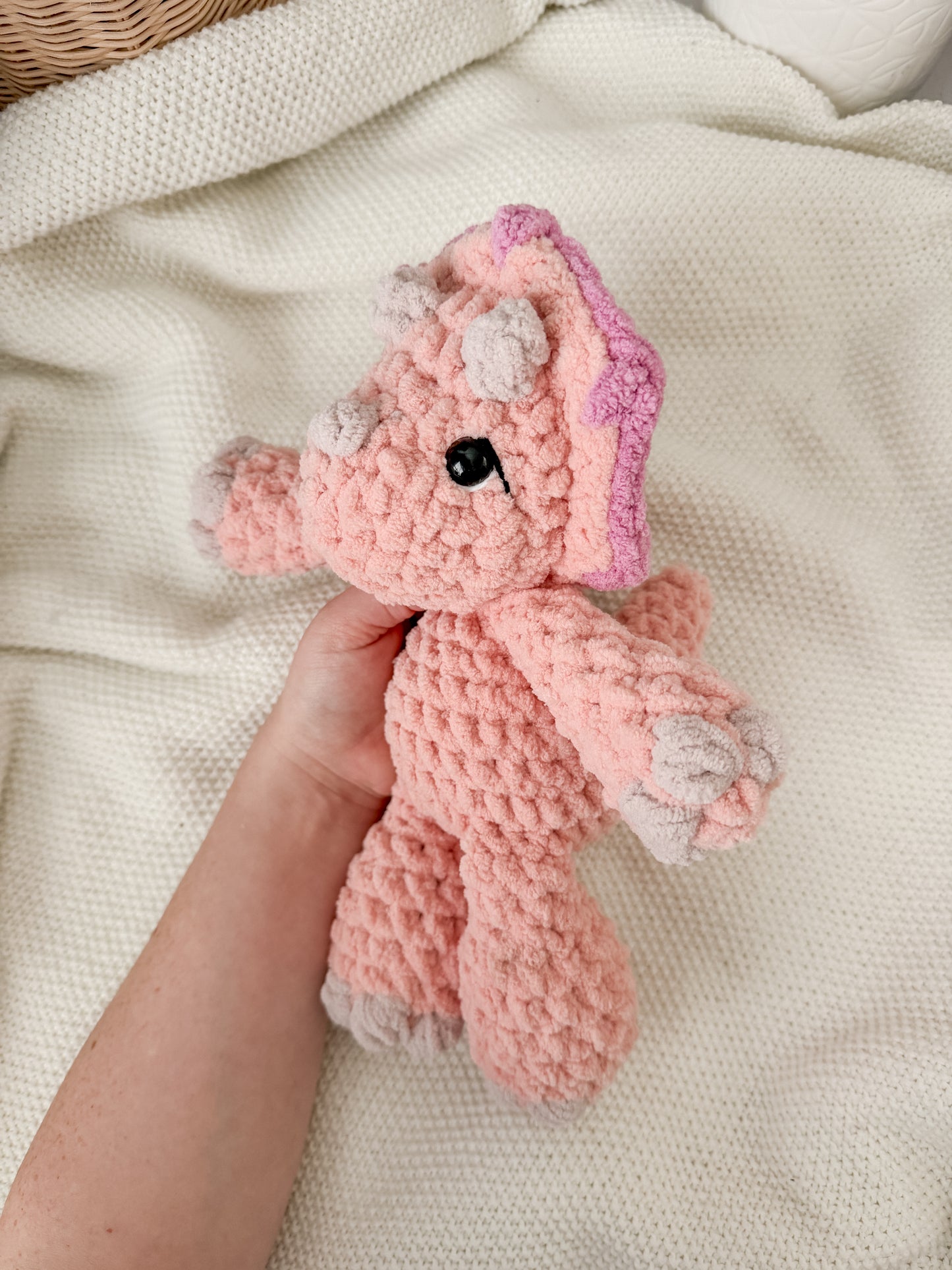 Mini Triceratops Stuffed Animal
