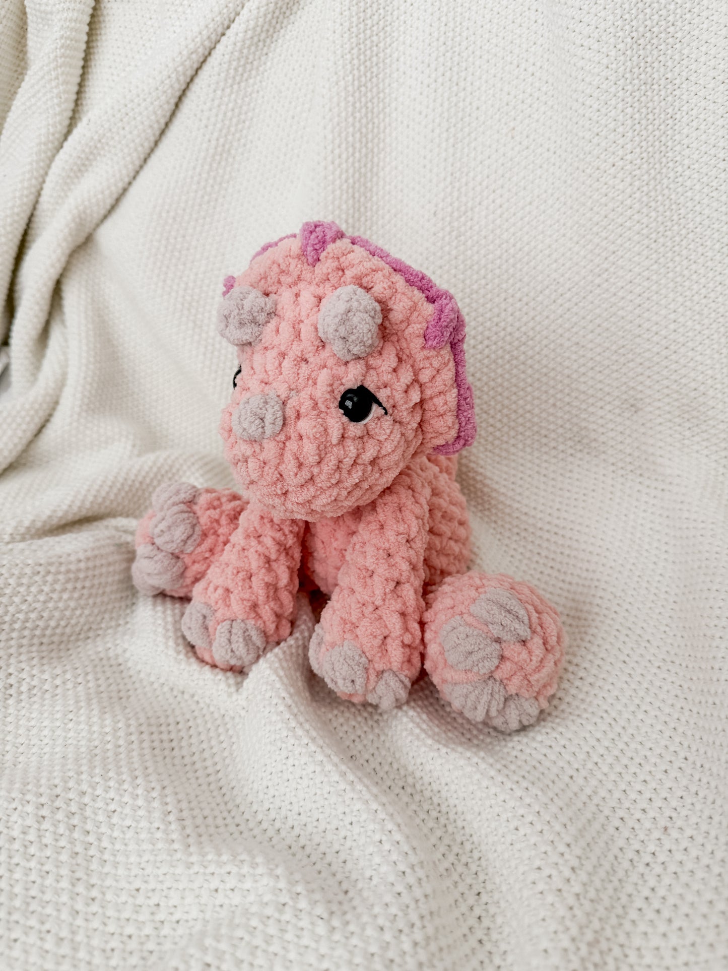 Mini Triceratops Stuffed Animal