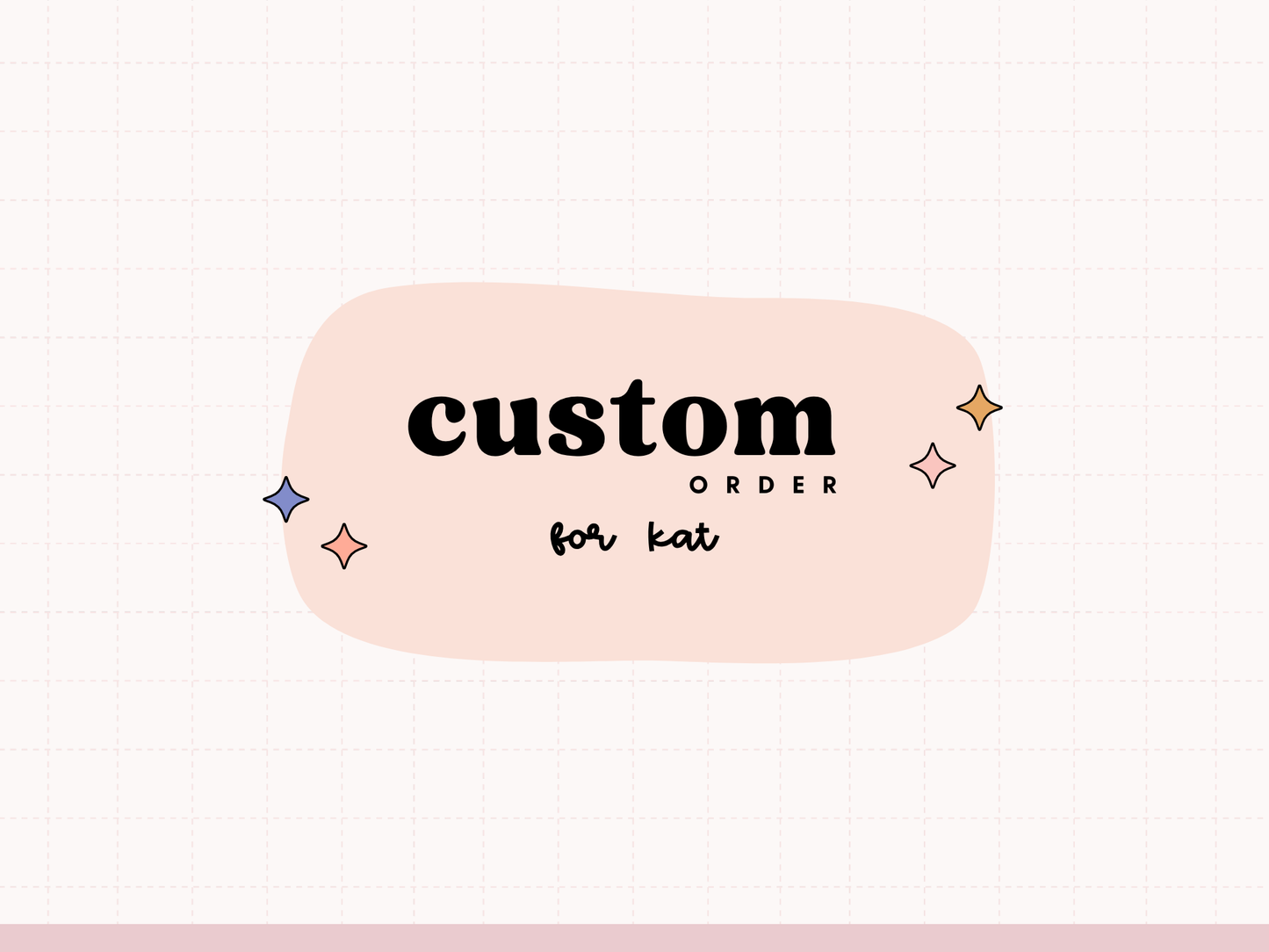 CUSTOM ORDER | Kitty and Lamb for Kat