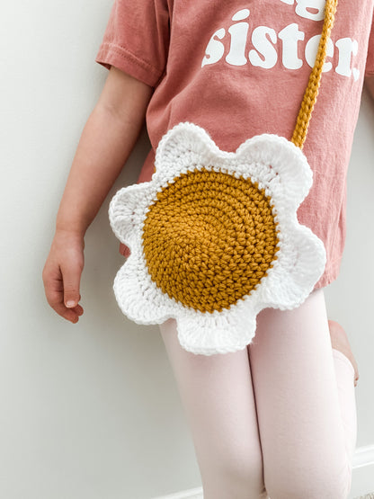 Daisy Kids Purse Crochet Pattern