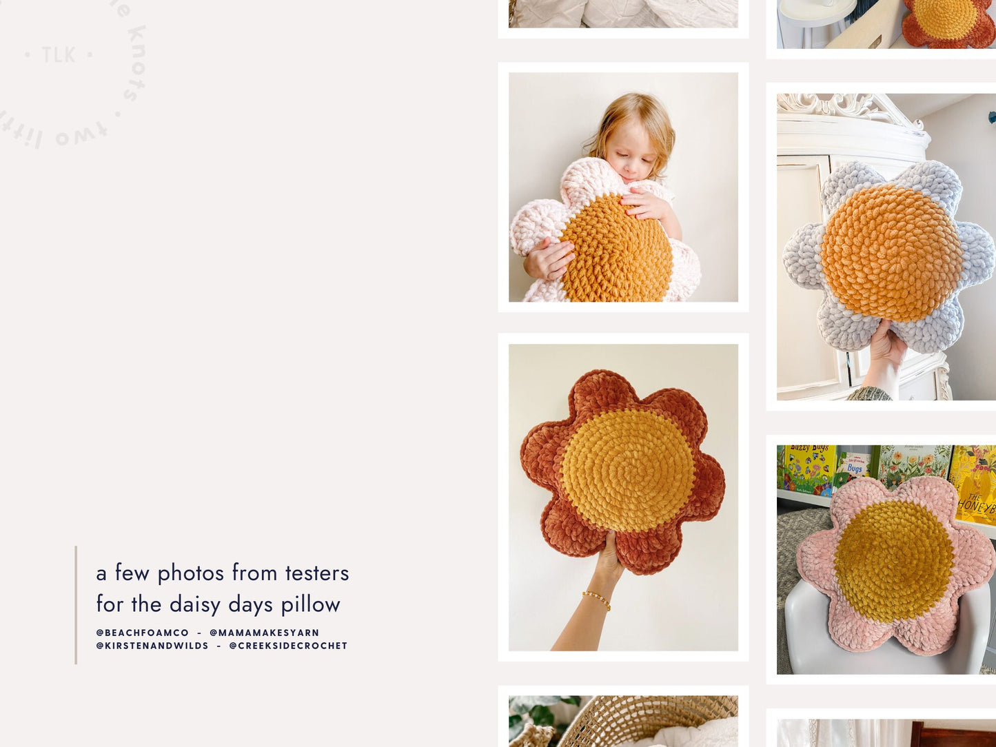 PATTERN BUNDLE | Daisy Days Crochet Pillow Pattern