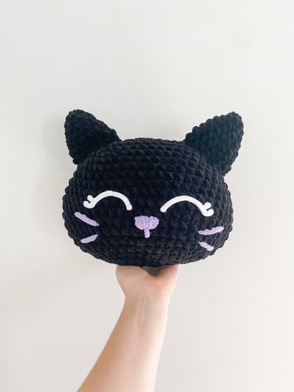 Black Cat Pillow Crochet Pattern